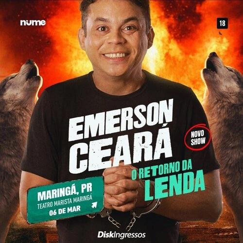 Emerson Ceará traz O Retorno da Lenda para Maringá - Cover Image